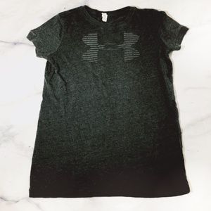 Under Armour Charcoal Grey Logo Tee Shirt